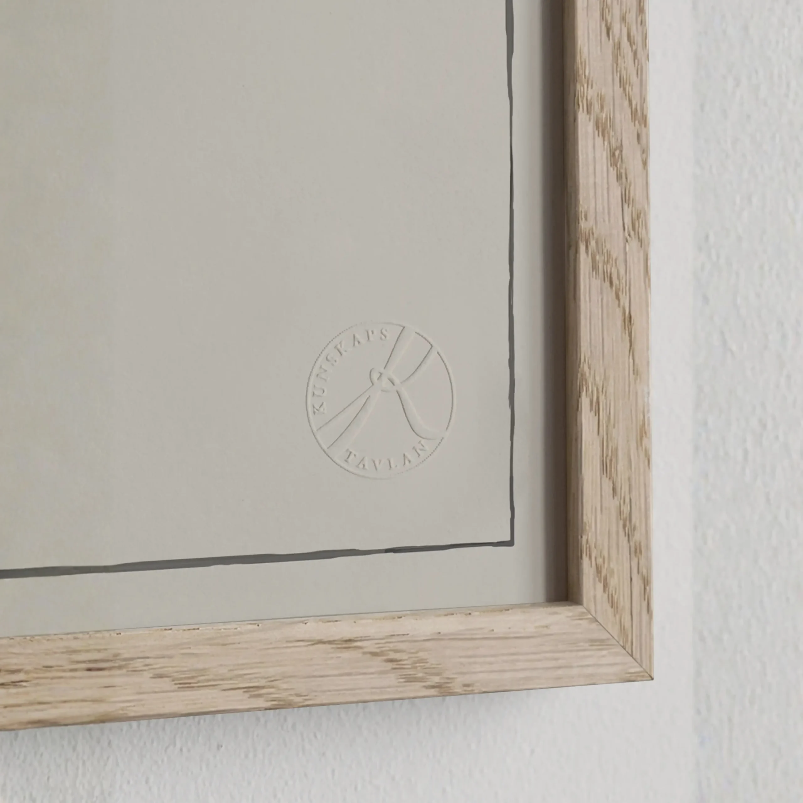 Holz-Bilderrahmen Hintergrund im Nordic Style von von Kunskapstavlan